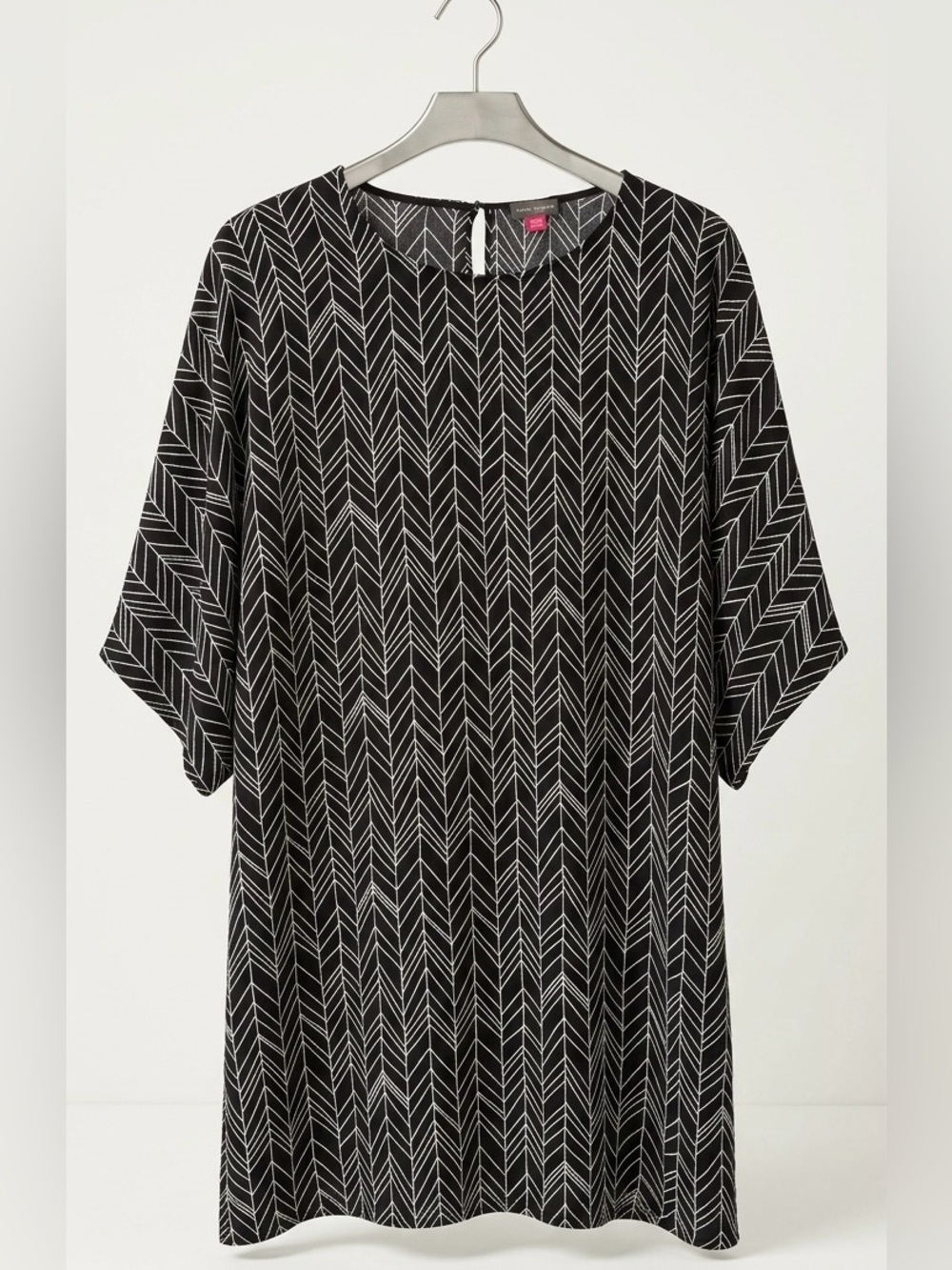 Vince Camuto Black and white patterned sheath dress - oversized - light weight